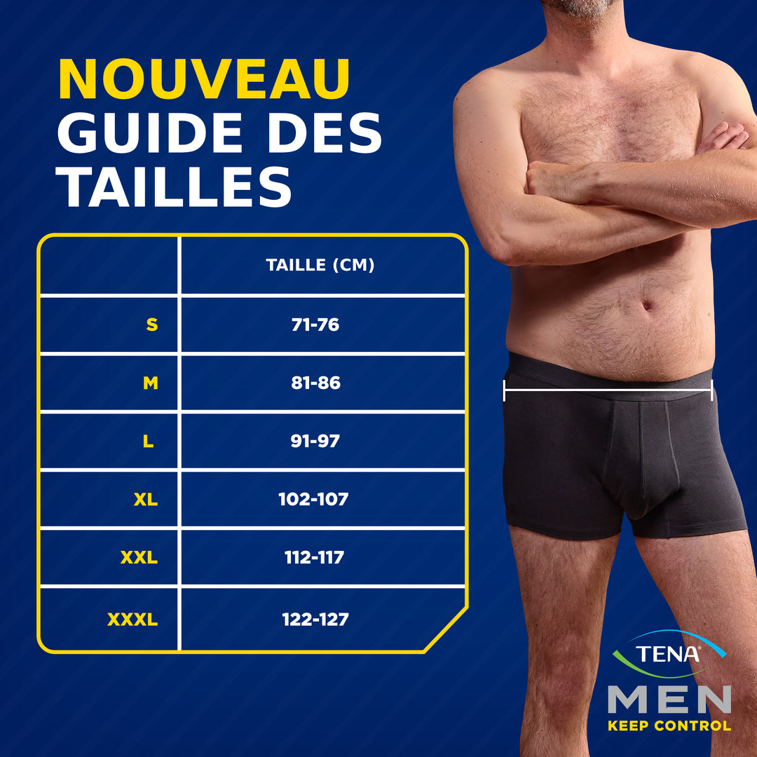 Nouveau Boxer absorbant lavable homme